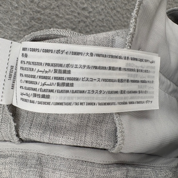 Abercrombie & Fitch Tailored Pleated High-Rise Shorts Gray Size 25 - Picture 10 of 10